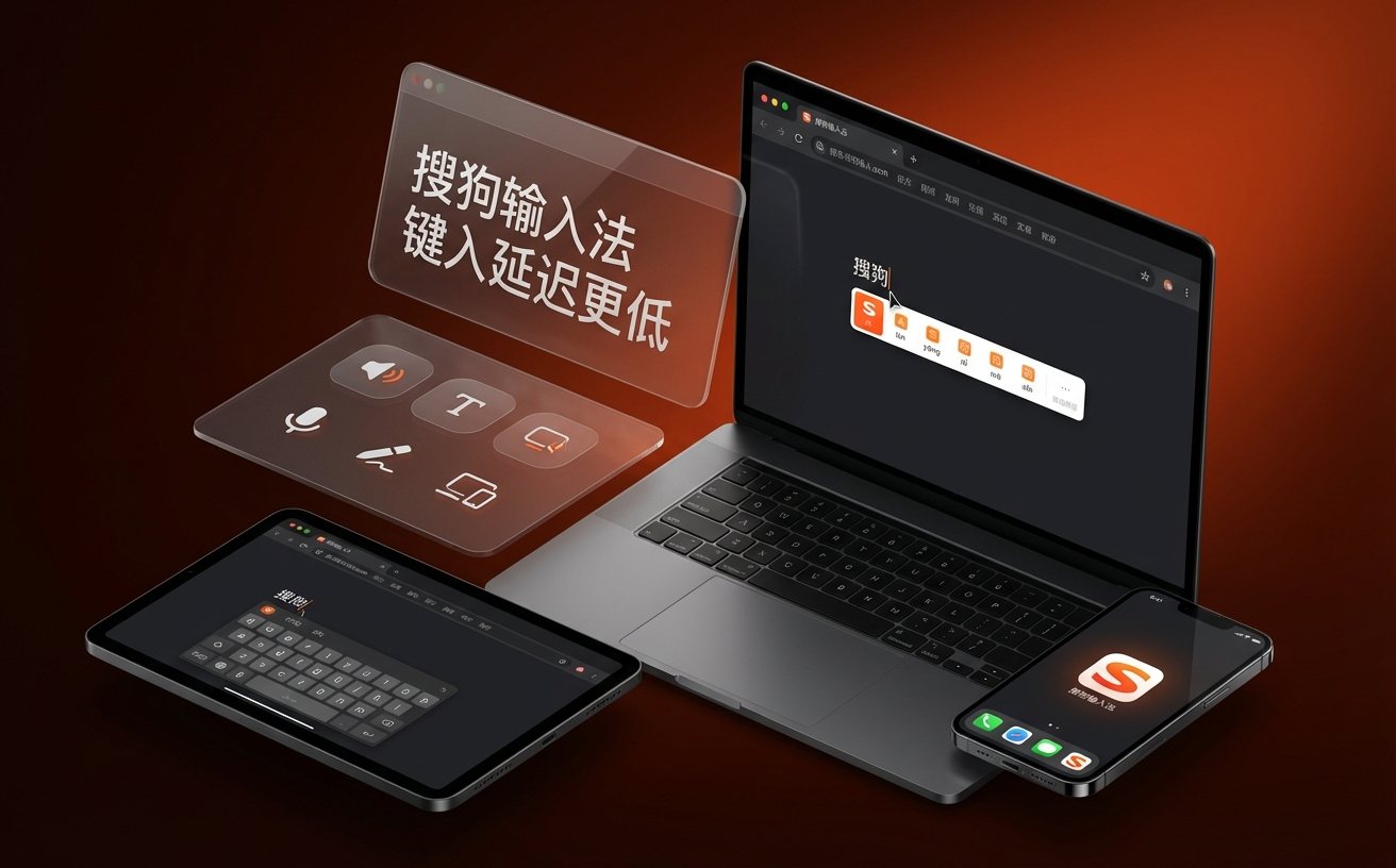搜狗输入法品牌视觉展示界面与智能输入演示